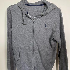 Ralph Lauren Cotton-Blend Fleece Hoodie | Color: Gray | Size: XS